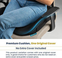 Cooling Seat Cushion for Tailbone Pain Relief, X Large Office Chair Cushion | Extra Large Cooling Office Chair Cushion and Coccyx Seat Cushion with a Breathable Cover to Ease Heat and Pressure (Black)