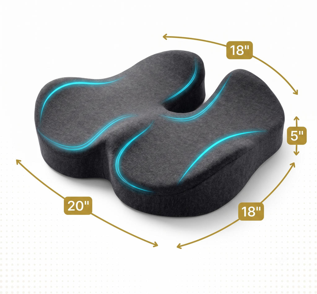 Cojín Ergonómico para alivio de espalda y coxis