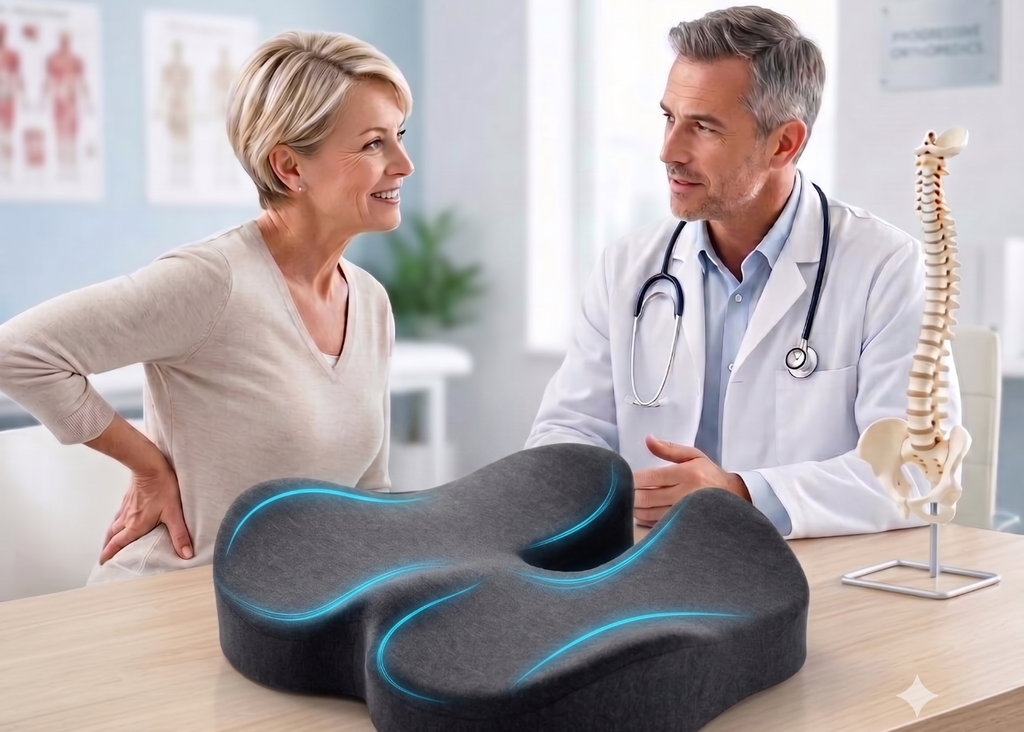 Cojín Ergonómico para alivio de espalda y coxis